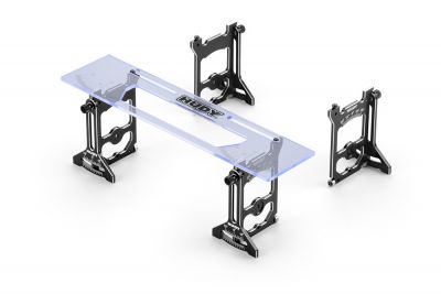 Hudy - Banc de r�glage en alu 1/10 electrique/thermique - 109305