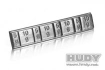 Hudy - barrette de poids autocollant pour lest 4x5g + 4x10g - 293080