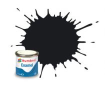 Humbrol 14ml Noir Email (Brillant) - Black Gloss - Enamel Paint - 021 - HU021