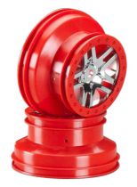 JANTES AVANT/ARRIERE SCT CHROMEES SATIN ROUGE 2.2 EXTER / 3.0 INTER