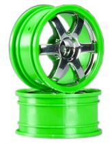 JANTES VOLK RACING TE37 CHROMEES VERT (2)