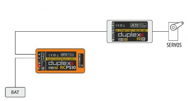 JDEX-RCPS10 Radio Control Power Switch 10A/MPX JETI