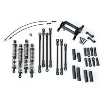 KIT BRAS/BIELLETTE LONG TRX-4 COMPLET - GRIS - TRX8140