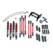 KIT BRAS/BIELLETTE LONG TRX-4 COMPLET - ROUGE - TRX8140R