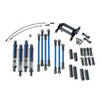 KIT BRAS/BIELLETTE LONG TRX4 COMPLET - BLEU - TRX8140X