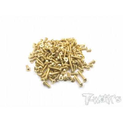 Kit Complet de Vis Acier Nitride Dor� pour SERPENT SRX8 (195pcs)