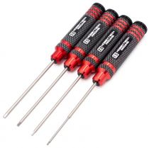 Kit de 4 tournevis Rouge et Noir Allen 1.5/2/2.5/3mm HTR-411