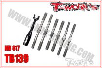 Kit de pas inverses en titane T-Work\'s pour HB E/D817