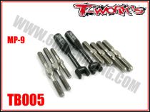 Kit de pas inverses en titane T-Work\'s pour KYOSHO MP-9