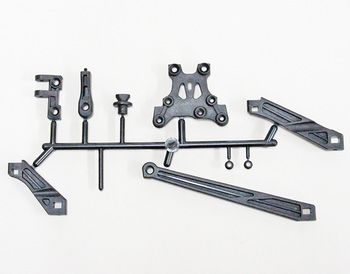 KIT RENFORTS AVT/ARR + PLATINE AVT SUP MBX8 - E2148 - Pi�ce d�tach�e MUGEN SEIKI