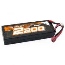 Konect Lipo 2200mah 7.4V 25C 2S1P 16.5Wh (Slim Pack Dean) - KN-LP2S2200