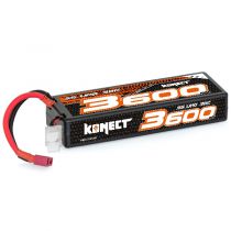 Konect Lipo 3600mah 11.1V 30C 3S1P 39.0Wh (Slim Pack Dean)