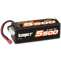 Konect Lipo 5500mah 14.8V 60C 4S1P 81.4Wh (XL pack Dean)