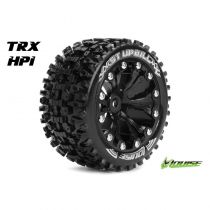 LR-T3211SBH Louise RC - ST-UPHILL - Set de pneus Stadium Truck 1-10 - Monter - Sport - Jantes 2.8 Noir