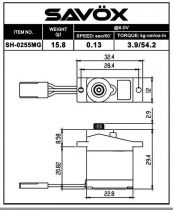  Micro Savox SH-0255MG numérique MG