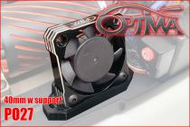 Optima Ventilateur Aluminium 30x30 Rouge et Noir PO21