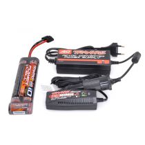 PACK CHARGEUR+ACCU TRAXXAS : 2975 + 2976G + 1 x NI-MH 8,4V 3000 MAH 2923X - TRX2983 - 2983