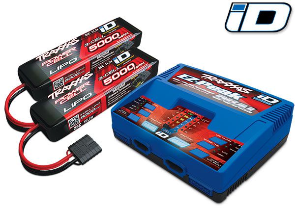 PACK CHARGEUR LIPO : 1 x CHARGEUR 2972X + 2 x LIPO 3S 5000MAH