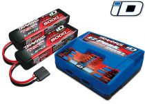 PACK CHARGEUR-LIPO COMPRENANT 1 x CHARGEUR 2972G + 2 x LIPO 3S 5000MAH 2872X PRISE TRAXXAS - TRX2990G - 2990