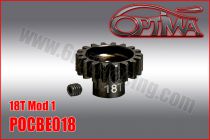 Pignon Moteur Acier 18 dents OPTIMA pour 1/8TT Electrique