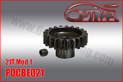 Pignon Moteur Acier 21 dents OPTIMA pour 1/8TT Electrique
