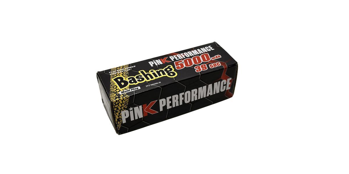 Pink Bashing LiPo 3S 11.1V-5000-50C (Multi) 139x47x39mm 450g PP3-3S5000-M