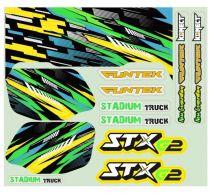 Planche stickers Funtek STX G2 VERT  FTK-21080 