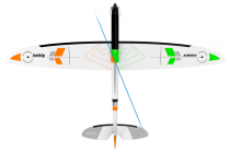 PLANEUR KAVAN TWISTY 1512 MM  VERT KAV02.8098