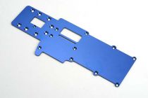 PLAQUE DE CHASSIS ALU BLEUE