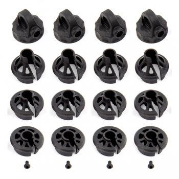 Plastiques amortisseurs B6.1 - AS91814 - Pi�ce d�tach�e Team Associated - 91814