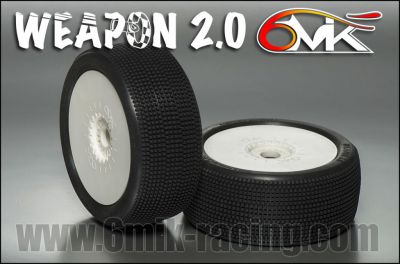 Pneu 6Mik WEAPON 2.0 0/18 ULTRA Mont�s-Coll�s sur jantes blanches (la paire) - TU150018 - Pi�ces et Options 6Mik