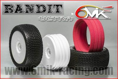 Pneu BANDIT 15/25� + Jante Blanche + Insert Ultra non coll� (la paire) - TKU81525 - Pi�ces et Options 6Mik