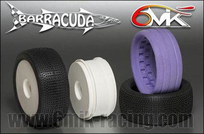 Pneu BARRACUDA 0/18� + Jante Blanche + Insert non coll� (la paire) - TK140018 - Pi�ces et Options 6Mik