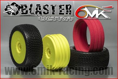 Pneu BLASTER CS + Jante Jaune + Insert Ultra non coll� (la paire) - TKU9CS - Pi�ces et Options 6Mik