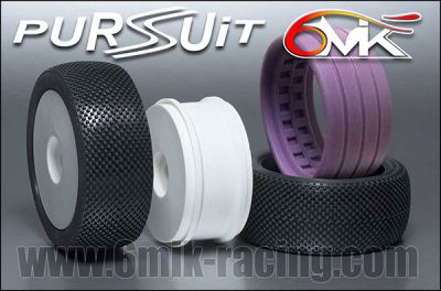 Pneu PURSUIT 0/18� + Jante Blanche + Insert Orange Souple non coll� (la paire) - TKU120018 - Pi�ces et Options 6Mik