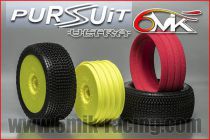 Pneu PURSUIT 15/25° + Jante Jaune + Insert Ultra non collé (la paire) - TKUY121525 - Pièces et Options 6Mik