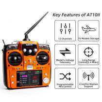 Radiolink Radio AT10II 2.4Ghz 12 voies + R12DS/PRM-01 RDL-AR10II-SET