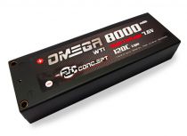 Rc Concept Batterie Lipo 2S Accu 8000 120C 7.6V 2S1P Stick (PK 4mm)  - 50C518000000