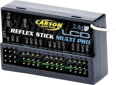 R�cepteur 14 canaux Carson Modellsport Reflex Stick Multi Pro LCD 2,4 GHz - 500501544