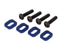 RONDELLES SUPPORT MOTEUR ALU ANODISEES BLEU  (4) - TRX7759 - TRAXXAS