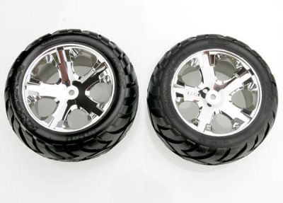 ROUES ARRIERE MONTEES COLLEES ANACONDA JANTES CHROME ELECTRIQUE (2)