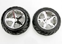 ROUES ARRIERE MONTEES COLLEES ANACONDA JANTES CHROME ELECTRIQUE (2)