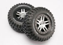 ROUES MONTEES COLLEES BF GOODRICH POUR 4X4 AV/ARR-4X2 ARRIERE (2) - TRX6873 - TRAXXAS
