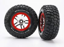 ROUES MONTEES COLLEES BF GOODRICH POUR 4X4 AVANT/ARRIERE -4X2 ARRIERE - TRX6873R - TRAXXAS