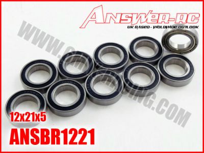 Roulements 12x21x5mm Flasqu�s �tanches ANSWER-RC (10 pcs)