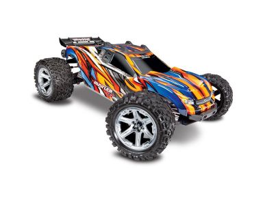 RUSTLER - 4x4 - 1/10 VXL BRUSHLESS - TSM - SANS AQ/CH - TRAXXAS�67076-4 rustler Orange