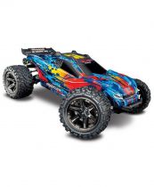 RUSTLER - 4x4 - 1/10 VXL BRUSHLESS - TSM - SANS AQ/CH - TRAXXAS 67076-4 rustler Rouge