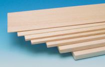 s0020025- Planche de balsa. Epaisseur : 2.5mm. Largeur : 100mm. Longueur : 1000mm. Pièce 