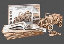 S056WR309 - Jeep 4x4  maquette/puzzle 3D en bois - WOODEN CITY