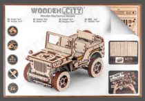 S056WR309 - Jeep 4x4  maquette/puzzle 3D en bois - WOODEN CITY